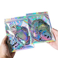 Waterproof Die Cut Logo Printed Rainbow Reflective Glitter Custom Hologram Holographic Sticker for Promotion