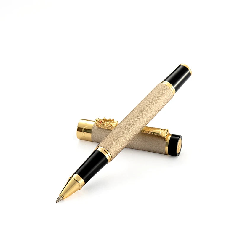 2024 High-grade Blue Metal Pen Custom Logo Roller Pen Models Promotional Pen with Wide Clip