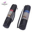 Eco-Friendly PVC Yoga Mat Bag Drawstring Sling Black Mesh Durable
