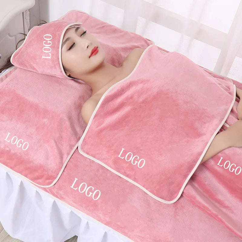 Thermal Microfiber Hair Towel Wrap Spa Headband Face Towel Gift Set