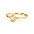 Milskye 18k Gold Engagement Jewelry Trend 925 Sterling Silver Round Diamond Pave Ring