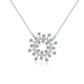 Custom 925 Sterling Silver Jewelry Zircon Necklaces