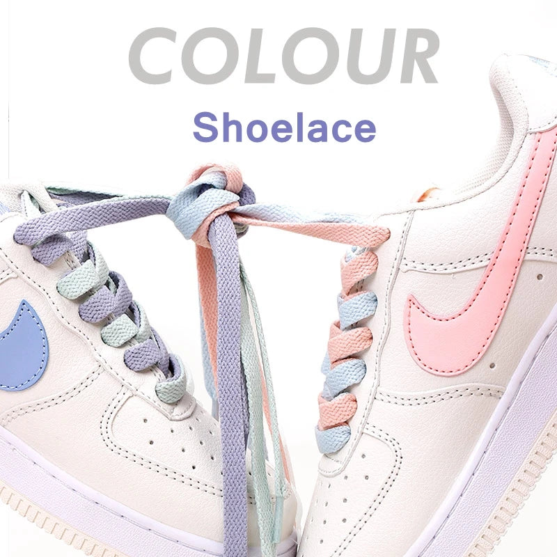 FASTLACES SB-2 Polyester Classic Sneakers Shoelaces for AF1/ Flat Casual Unisex Sports Laces (4 Colors)