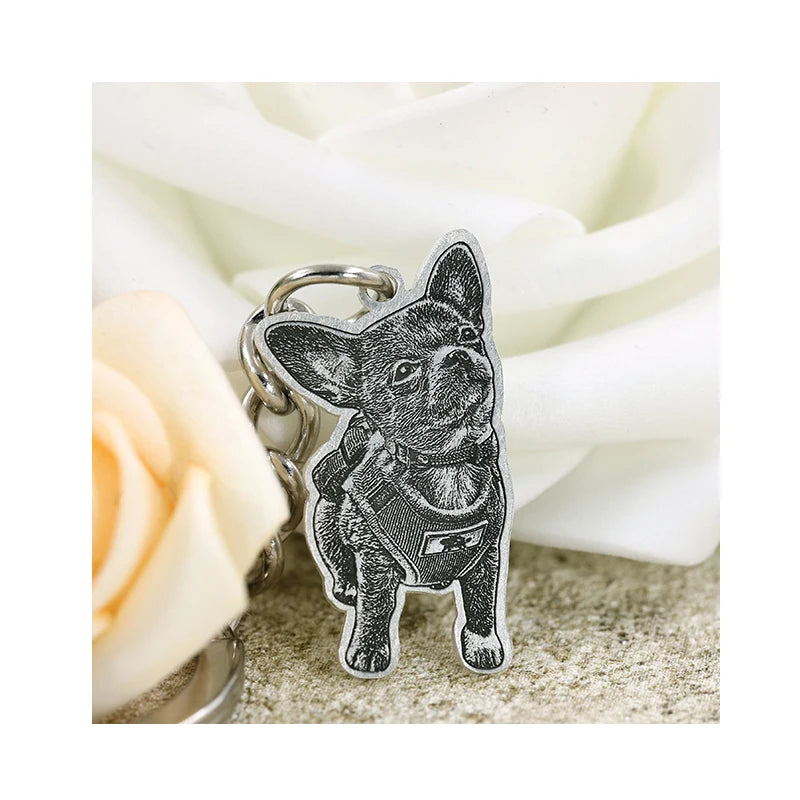 Personality Profile Photo Keychain Cross Border DIY Keychain Pendant for Men and Women