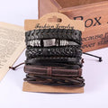 Women Men Braided Leather Bracelets for Men Women Cuff Wrap Wristbands Wish Card Bracelets Jewelry