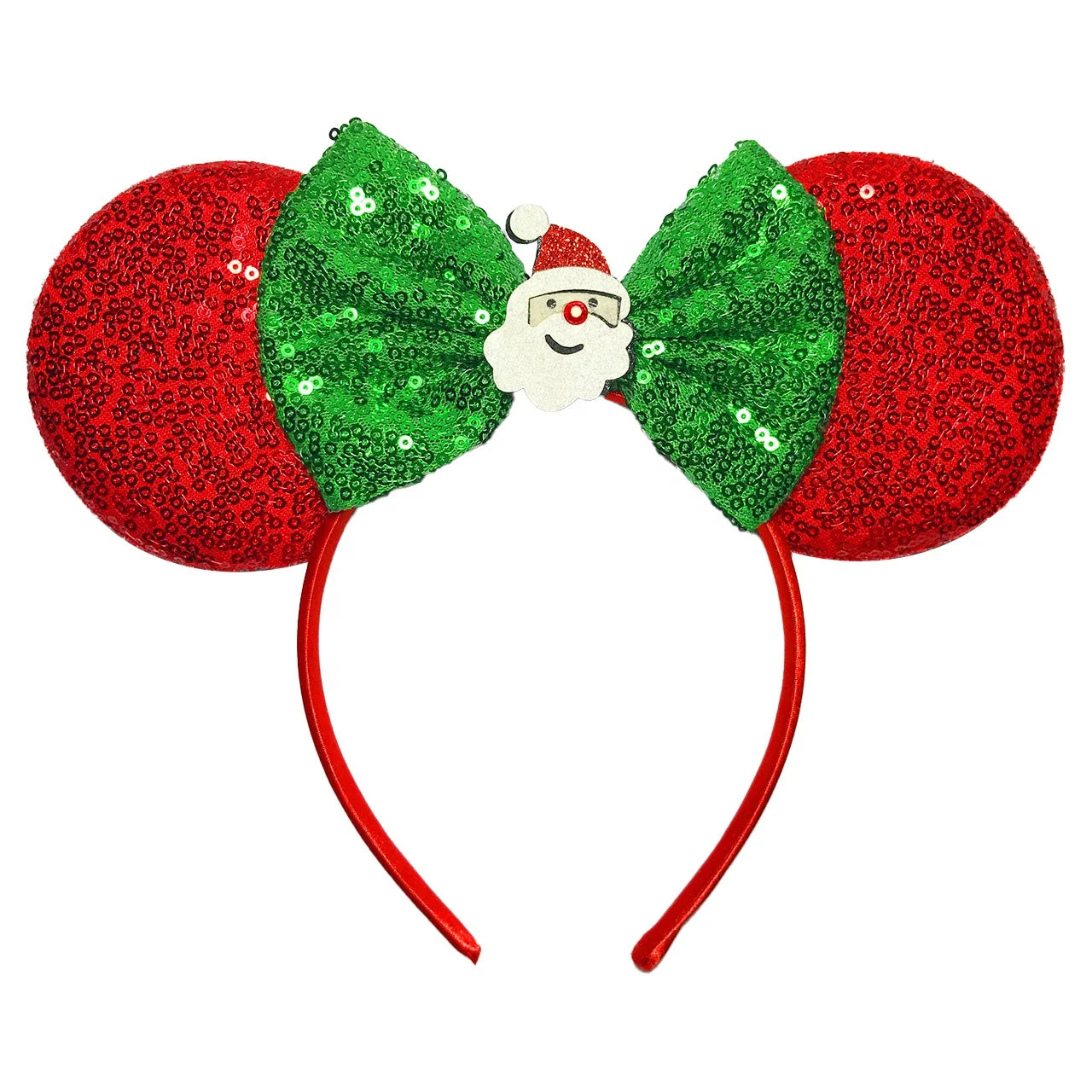 New Christmas Cute Hairband Sequins Bows Mouse Ears Headband Kids Festival Party Cosplay Headband