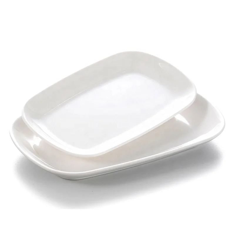 Unbreakable Eco-Friendly BPA Free Party Restaurant Dinnerware 11 Inch Large Dinner Serving Melamine Oval Plate