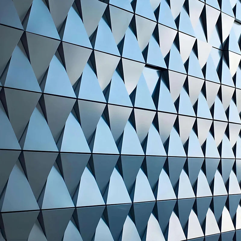 PVDF Coated 3D Perforated Aluminum Single Panel for Exterior Wall Cladding System Modern Building Facade Decoration