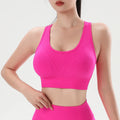 FREE SAMPLES Seamless Breathable Custom Strappy Compression Quick Dry Padded Sexy Gym Gym Sports Bra for Women