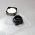 9ml Square Black White Straight Sided Children Proof Custom Logo Glass Jars 9g Black Dark Airtight Glass Jar
