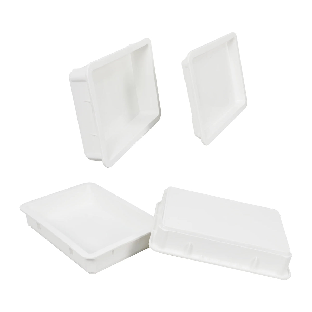 JOIN 453*325*85mm Bakeware Restaurant Full Set Plastic Pizza Dough Proofing Box Stackable Storage Pizza Dough Tray MegaBDM