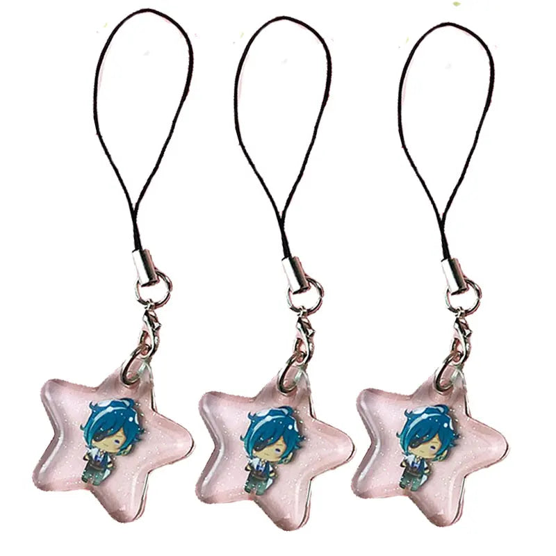 Personalized Customise Wholesale Frosted Acrylic butterfly Star Custom Keyring Acrylic Keychain Star Charm