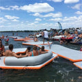 Wholesale Pontoon Swim Deck Water Leisure Island Pontoon Inflatable Floating Dock Platform Inflatable Mat