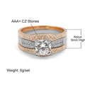 Trendy Fine 925 Silver Jewelry Sets Custom Ring Set Wedding Engagement Stacking Ring Set for Women