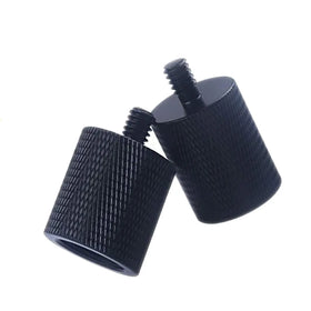 Custom Black Nylon Knurled Thumb Screw Aluminum 5/8 Female to 3/8 Male Screw Adapter Thread for Microphone Stand