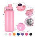 Double Wall Digital 32oz 304 Stainless Steel Vacuum Insulated Smart Sports Water Bottle Temperature Display Leak-Proof BPA Free