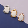 Jewelry Accessories Wholesale Price Mirror Custom Diy Stainless Steel Logo Jewelry Finding Making Pendant Charm for Necklace