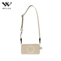 Unisex Modern Design Recycled Cotton Canvas Cross Body Hand Bag Exquisite Letter Decoration Portable with Open Closure