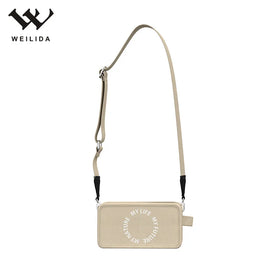Unisex Modern Design Recycled Cotton Canvas Cross Body Hand Bag Exquisite Letter Decoration Portable with Open Closure