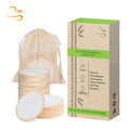 3.15"  Round Reusable Bamboo Terry Makeup Removal Pads Chemical Free Soft Face Exfoliation Pads