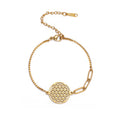 Mandala Flower of Life Charm Bracelet Stainless Steel Chain Bracelets Amulet Sacred Geometry Jewelry