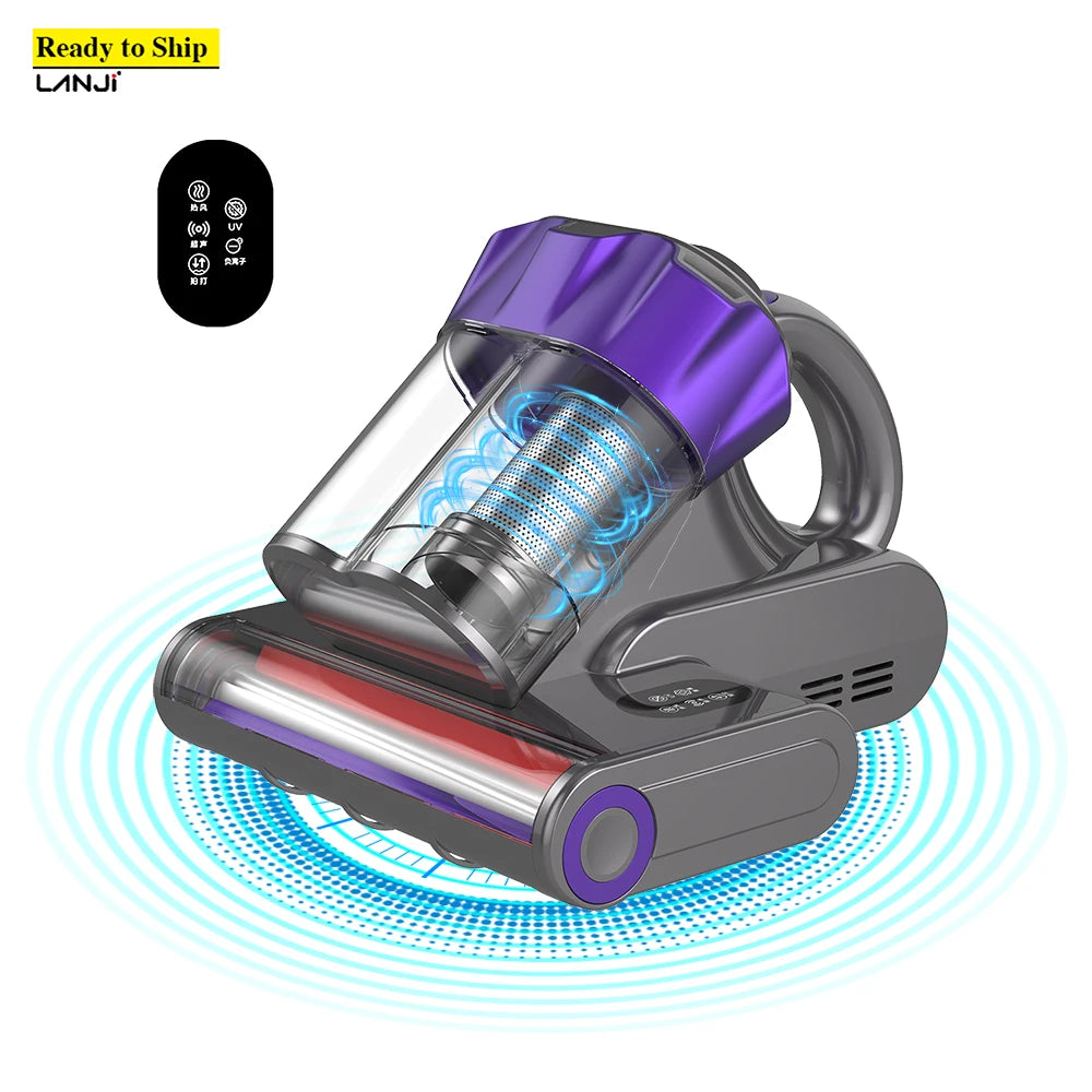 P870B Handheld AC550W Mattress Vacuum Cleaner Bed Vacuum Cleaner for Dust Mites Portable Vacuum Cleaner for Mattress and Sofa