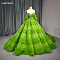 Elegant A-Line Prom Dresses Off the Shoulder Ruffled Evening Dress Saudi Arabia Cocktail Party Ball Gowns Custom Size 5649