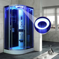 New Style Cost-effective Shower Tray Bathroom With Heating LED Light. Frameless Sliding Bathing Steam and Washing in One