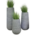 Nordic Style Cylinder Elegant Fiberglass Planter FRP  Flower Pots & Planters for Garden Home Indoor Outdoor