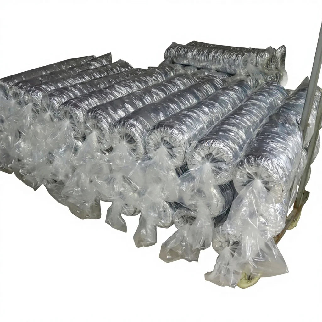 Custom Insulated Aluminum Foil Flex Duct R8 for School Use 5 Year Warranty