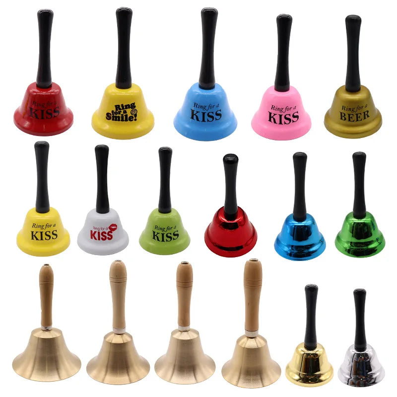 Metal Hand Handle Calling Bell Order Bell Children'S Early Education Brass Bell 35/65/75/80mm