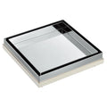 6 Inches 304 Stainless Steel and ABS Plastic Mirror Finish Bathroom Square Tile Insert Floor Drain