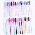 Wholesale Disposable Glitter Handle Lash Mascara Wands Spoolies Brush Eyebrow Makeup Lip Brush  Lash Extensions Accessories