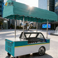 Marshmallows Mobile Sweets Carts Street Garden Cart Food Delivery Bike Ice Cream Trailer Cotton Candy Machine Electric Fast Food