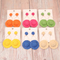Women's New Lovely Fresh Summer Holiday Hat Raffia Drop Earrings Fashion Accessories