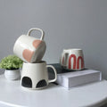 Custom Creative Hand Painted logo Personalised Ceramic Coffee Mug White New Bone China Decal Tea Cup