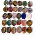 New Arrivals Mixed Worry Stone Crystal Thumb Gemstone Natural Crystal Therapy Reiki Massage Worry Stone