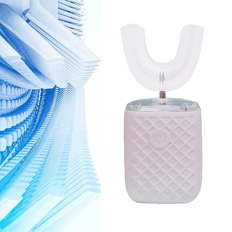 U Shaped Sonic Adult Toothbrush 6 Modes Portable Sonic Electric Automatic Toothbrush for Kids Children 360Â° Oral Teeth Whitening