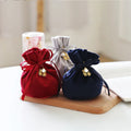 Custom Logo Drawstring Wedding Favor Gift Pouch Lipstick Candy Sweet Jewelry Storage Velvet Bags With Logo Embroidery