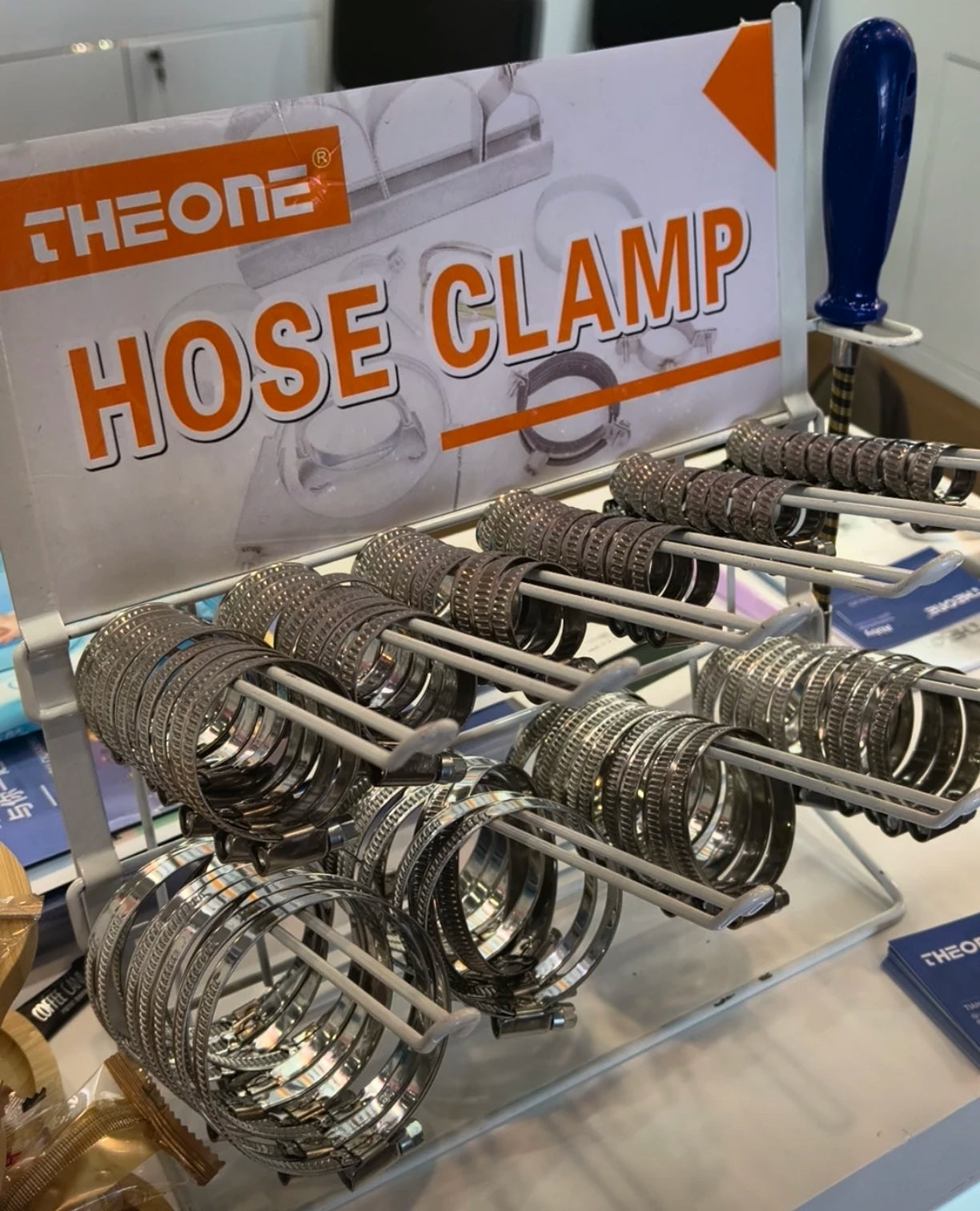Customized Hose Clamps Display Stand Assortment Kits With Hose Clamps Tool