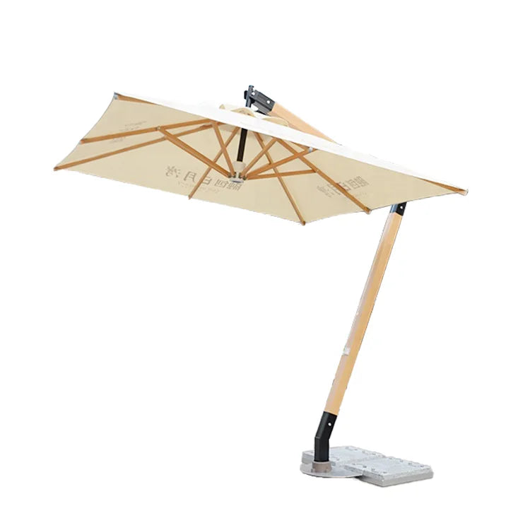 Premium Luxury Outdoor Sun Umbrella with UV Protection for Courtyard & Hotel Use 3x3m Aluminum Frame