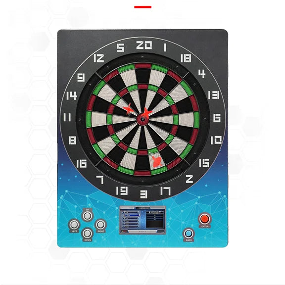 Mini Soft Tip Alloy Dart Machine with 15.5'' Dartboard and Automatic Scoring for 10 Games Sport Entertainment