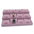 Jewelry Watch Bracelet Bangle Holder Display Store Showcase Velvet Trays Watch Stand with Pillow Insert