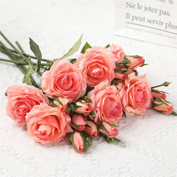 Real Touch Valentines Gift Home Hotel Wedding Decoration Artificial Rose