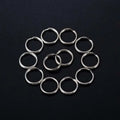 Split Key Ring - Silver Rose Keychain Rings Key Ring Findings Jewelry Making Clasp Connector 15mm Silver Key Hoop Earrings