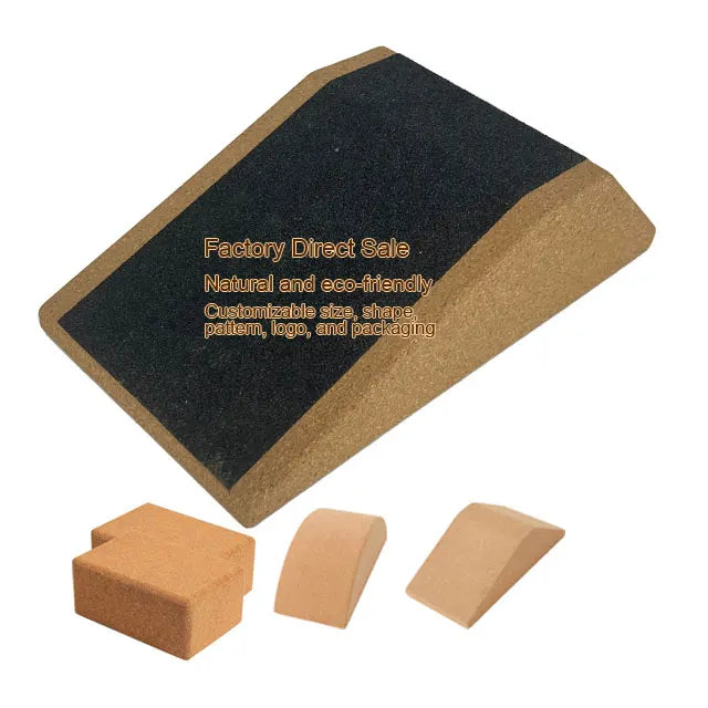 Eco-Friendly Cork Slant Board Anti-Slip Squat Wedge Calf Stretcher Custom Logo Private Label