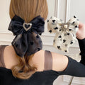 Pince Cheveux 2023 Fashion Mesh Handmade Bowknot Hair Clip Temperament Girl Hair Decoration Spring Clip Hair Accessories