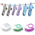 Portable Clothesline Windproof Clothes Rope Drying Rack Cloth Hanging Line Outdoor Camping Traveling Indoor Multifunction Tools