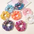 2022 Fashionable Zipper Fabric Hair Scrunchie with Hidden Pocket Elastic for Girls