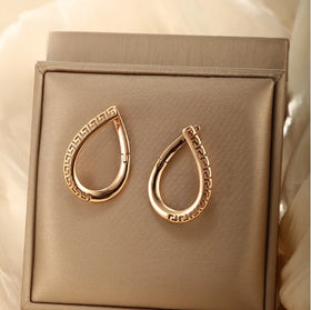 Fashion Vintage Cross Personality Earrings European and American Temperament Earrings